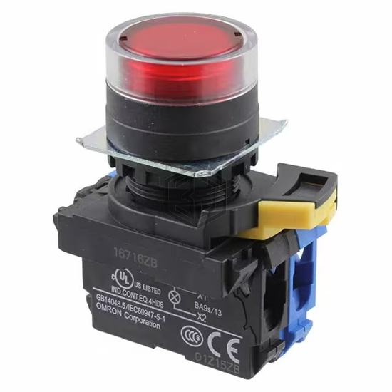 A22NL-BGM-TRA-G100-RD - Omron Automation and Safety - Pushbutton Switches