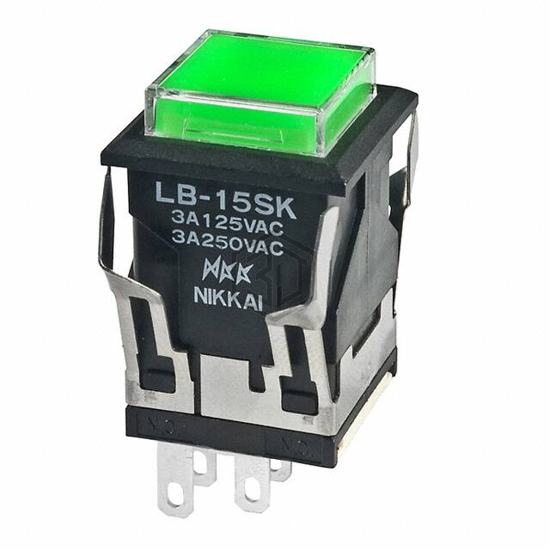 LB15SKW01-5F24-JF - NKK Switches - Pushbutton Switches