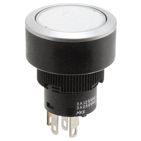 YB215CWCPW01-6B-JS - NKK Switches - Pushbutton Switches