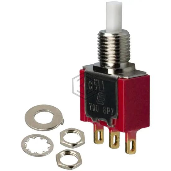 700SP7B10M1REH - E-Switch - Pushbutton Switches