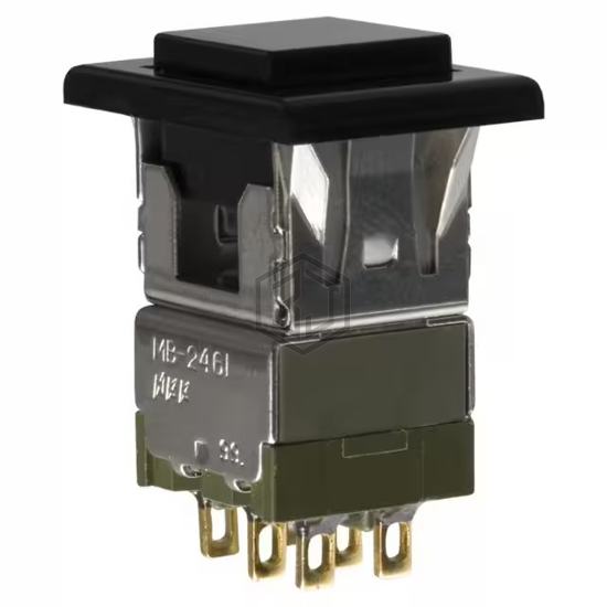 MB2461JG01-A-1A - NKK Switches - Pushbutton Switches