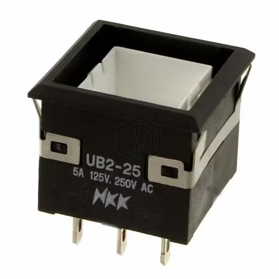 UB225KKW01N - NKK Switches - Pushbutton Switches