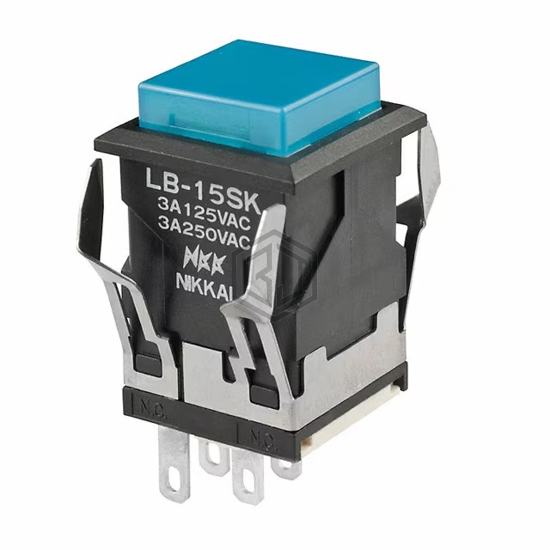 LB15SKW01-28-GJ - NKK Switches - Pushbutton Switches