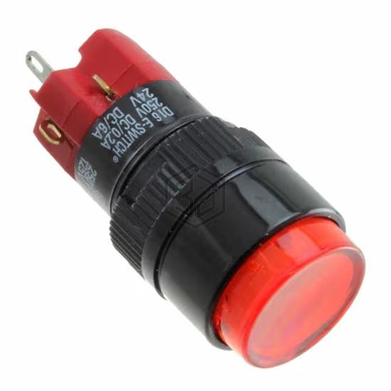D16EER11GREDRED - E-Switch - Pushbutton Switches