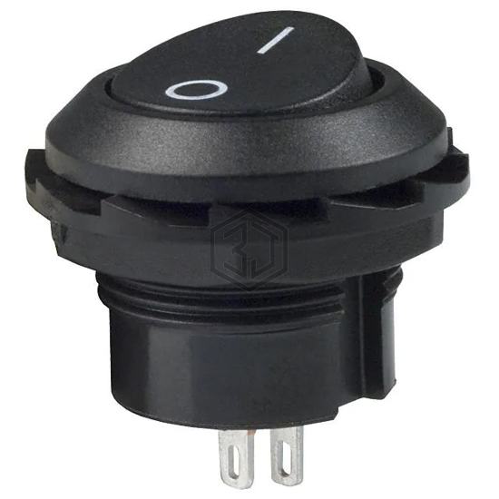 RR3130ABLKBLKFS - E-Switch - Rocker Switches