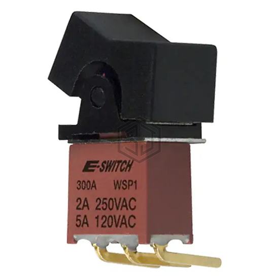 300AWSP1J1BLKM6QE - E-Switch - Rocker Switches