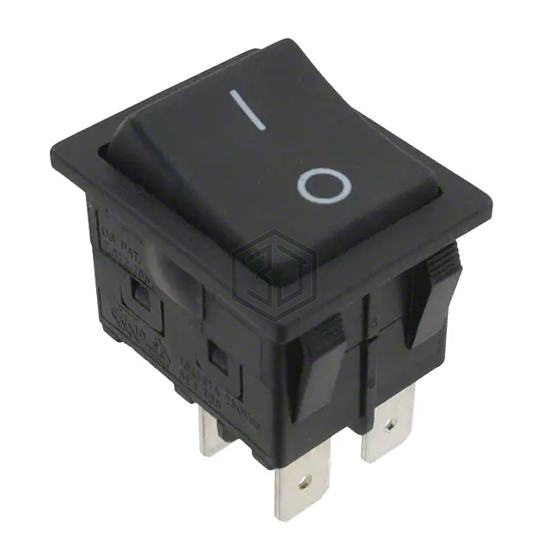 RBW2ABLKBLKFF0 - E-Switch - Rocker Switches