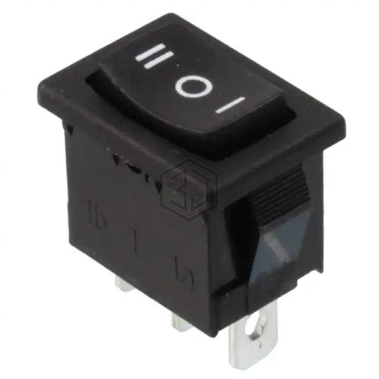 R1966HBLKBLKBF - E-Switch - Rocker Switches