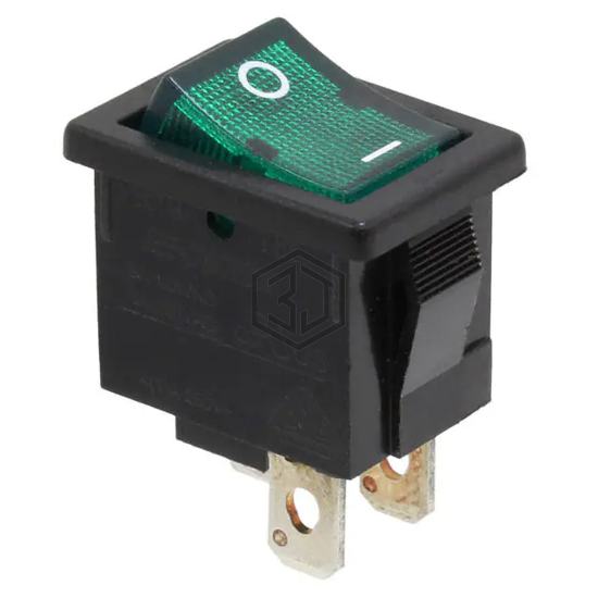 R1973ABLKGILGF3 - E-Switch - Rocker Switches