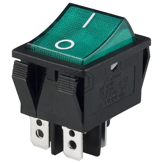 R5BBLKGRNFF1 - E-Switch - Rocker Switches