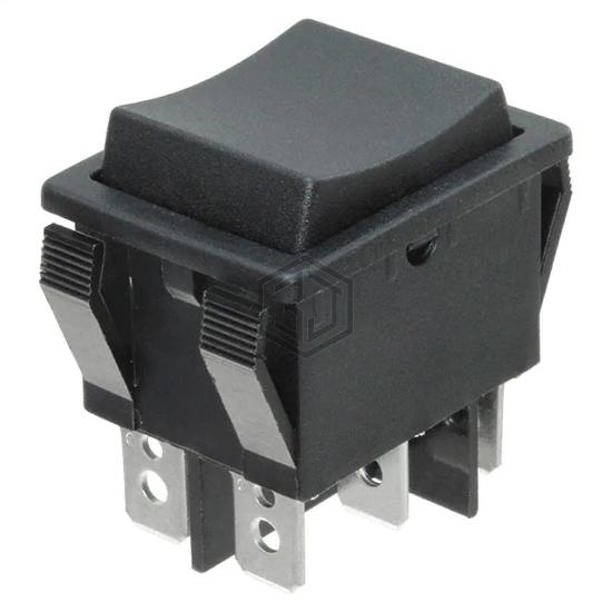 R5IBLKBLKEF0 - E-Switch - Rocker Switches