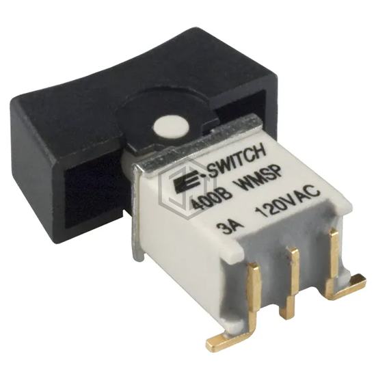 400BWMSP4R2BLKSM6QE - E-Switch - Rocker Switches