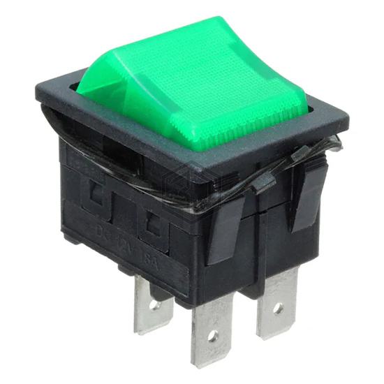 RBW2ABLKGILEF3 - E-Switch - Rocker Switches
