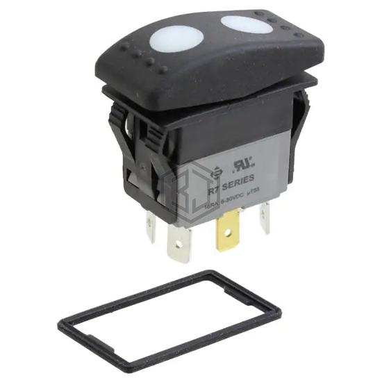 R726FF3-SXXX2BDGRW - E-Switch - Rocker Switches