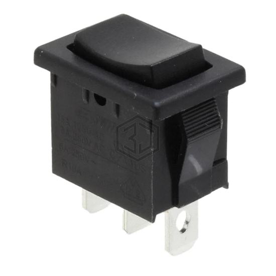 R1966HBLKBLKEF - E-Switch - Rocker Switches