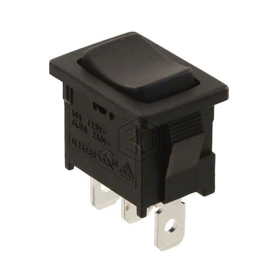 PRASD3-16F-BB000 - TE Connectivity ALCOSWITCH Switches - Rocker Switches
