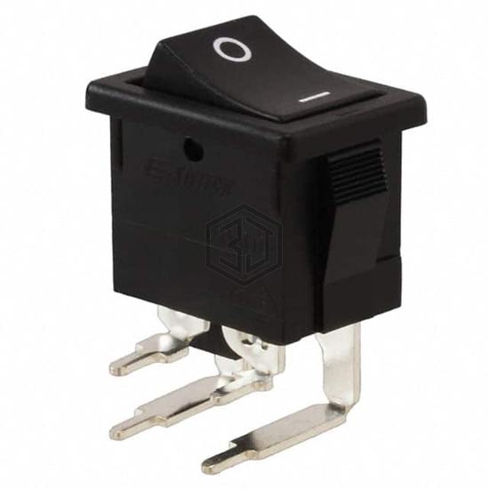 R1973BBLKBLKGR0 - E-Switch - Rocker Switches