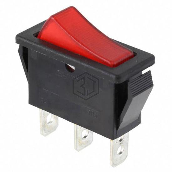 R4JBLKRILEF3 - E-Switch - Rocker Switches