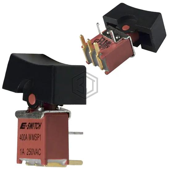 400AWMSP1R1BLKM6QE - E-Switch - Rocker Switches