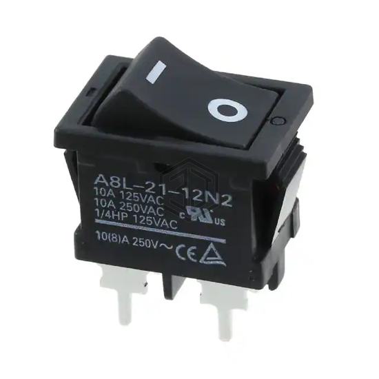 A8L-21-12N2 - Omron Electronics Inc-EMC Div - Rocker Switches