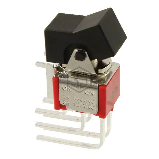 300DP1J1BLKM7QEIO - E-Switch - Rocker Switches