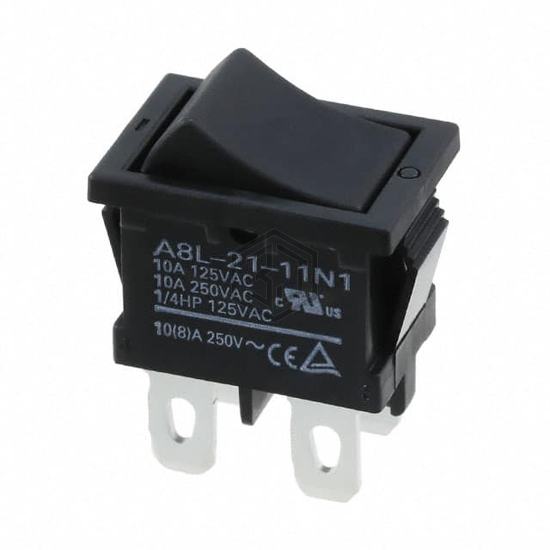 A8L-21-11N1 - Omron Electronics Inc-EMC Div - Rocker Switches