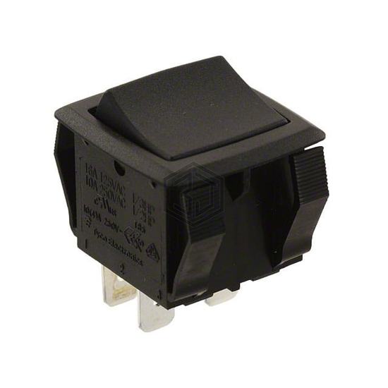PRDDA1-16F-BB000 - TE Connectivity ALCOSWITCH Switches - Rocker Switches