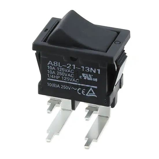 A8L-21-13N1 - Omron Electronics Inc-EMC Div - Rocker Switches