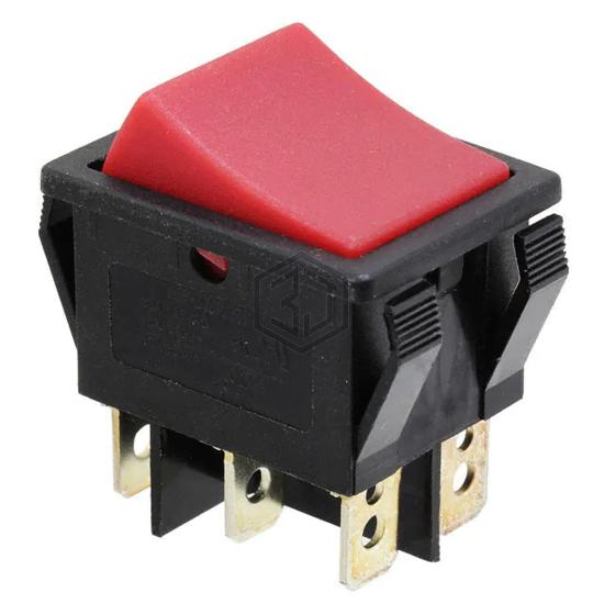 R5CBLKREDEF0 - E-Switch - Rocker Switches
