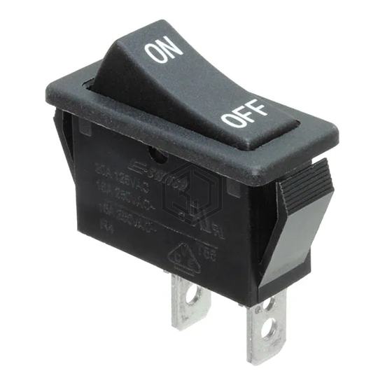 R4ABLKBLKIF0 - E-Switch - Rocker Switches