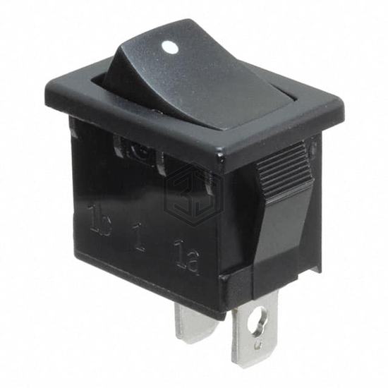 R1966FBLKBLKAF - E-Switch - Rocker Switches
