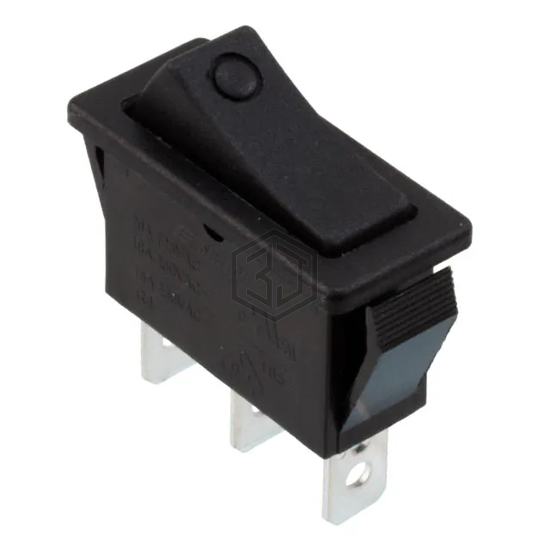 R4EBLKBLKEF0 - E-Switch - Rocker Switches