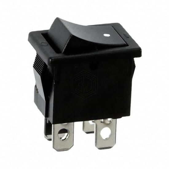 R1973BBLKBLKAF0 - E-Switch - Rocker Switches