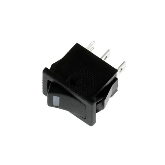 R1966ABLKBLKEGGRN - E-Switch - Rocker Switches