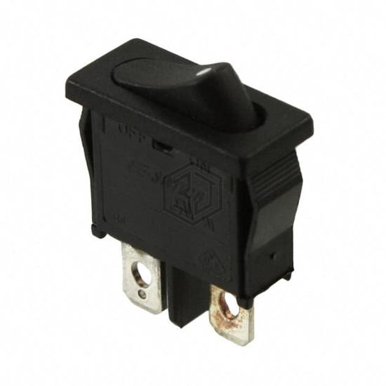 R6BBLKBLKAF - E-Switch - Rocker Switches