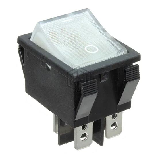 R5BBLKCLRGF1 - E-Switch - Rocker Switches