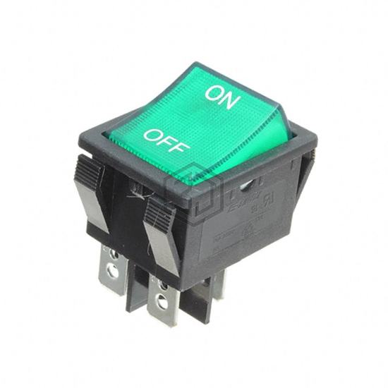 R5BBLKGRNIF2 - E-Switch - Rocker Switches