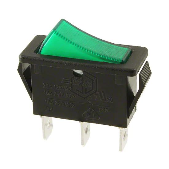R4JBLKGILEF1 - E-Switch - Rocker Switches