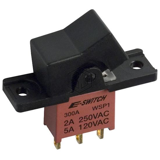 300AWSP1R1BLKM1QE - E-Switch - Rocker Switches