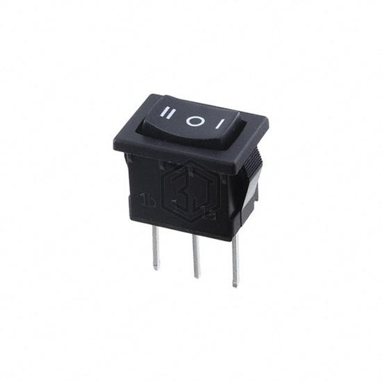 R1966DBLKBLKBP - E-Switch - Rocker Switches