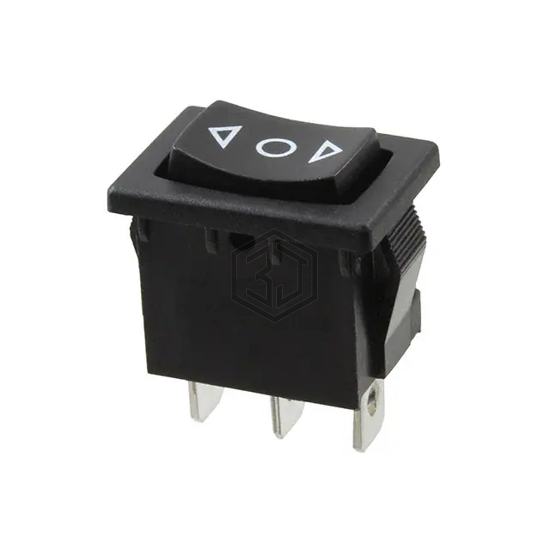 R1966DBLKBLKHF - E-Switch - Rocker Switches