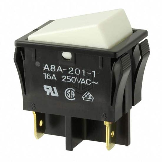 A8A-201-1 - Omron Electronics Inc-EMC Div - Rocker Switches