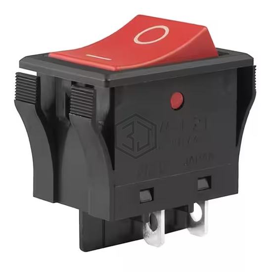 JWL21RC1A/UCV-WL - NKK Switches - Rocker Switches