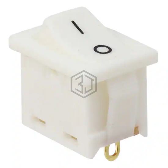R1966AWHTWHTFS - E-Switch - Rocker Switches
