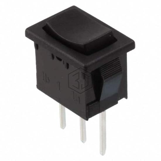R1966DBLKBLKEP - E-Switch - Rocker Switches