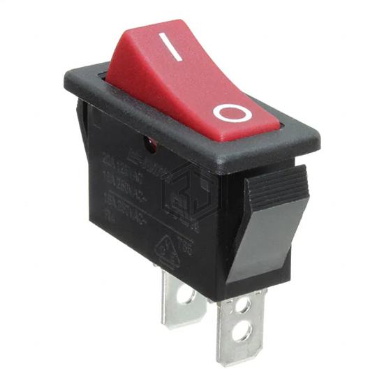 R4ABLKREDFF0 - E-Switch - Rocker Switches