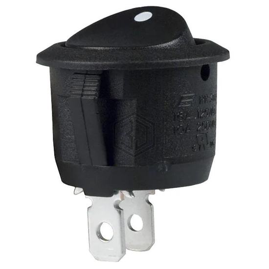 RR3112ABLKBLKNAF0 - E-Switch - Rocker Switches