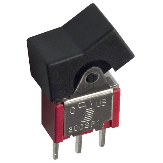 300SP1J1BLKM2QE - E-Switch - Rocker Switches