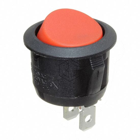 RR3112ABLKREDNEFO - E-Switch - Rocker Switches