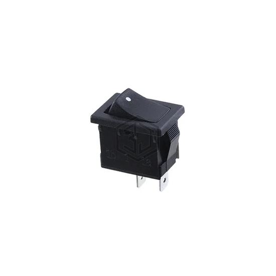 R1966FBLKBLKAG - E-Switch - Rocker Switches
